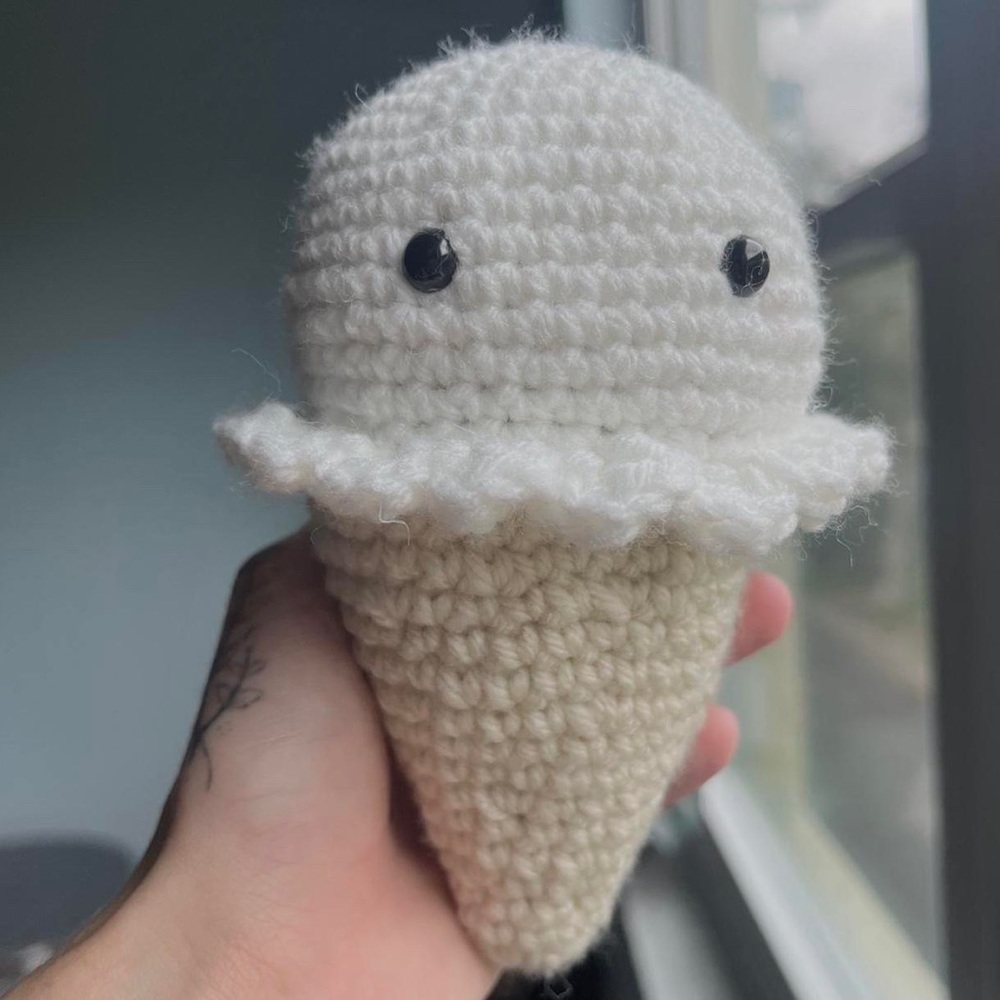 Crochet Ice Cream Plushie